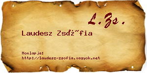 Laudesz Zsófia névjegykártya